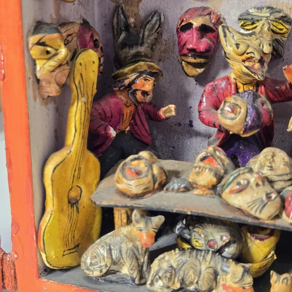 Vintage Retalbo Alter by Florentino Jimenez Peruvian Artist RARE Diorama - Picture 5 of 15